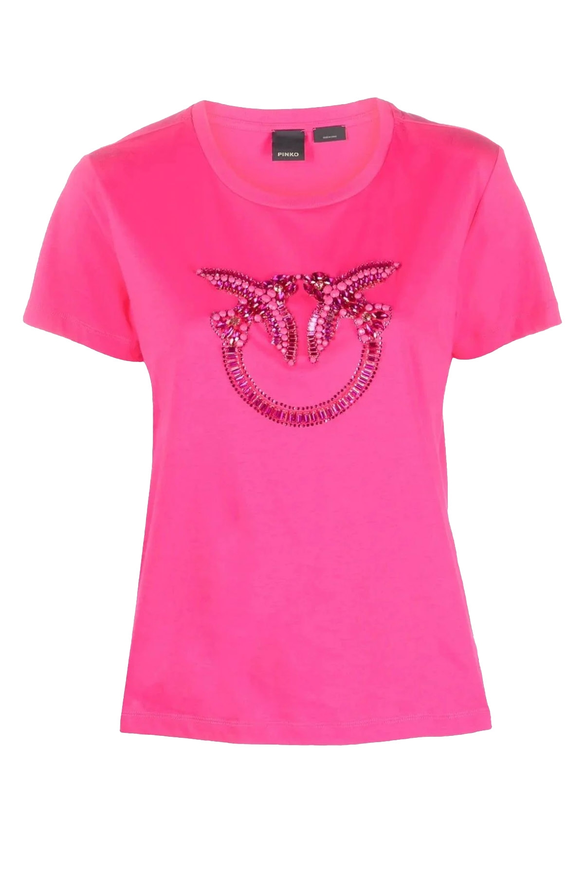 Outlet donna: saldi T-Shirt Ricamo LOVE BIRDS PINKO