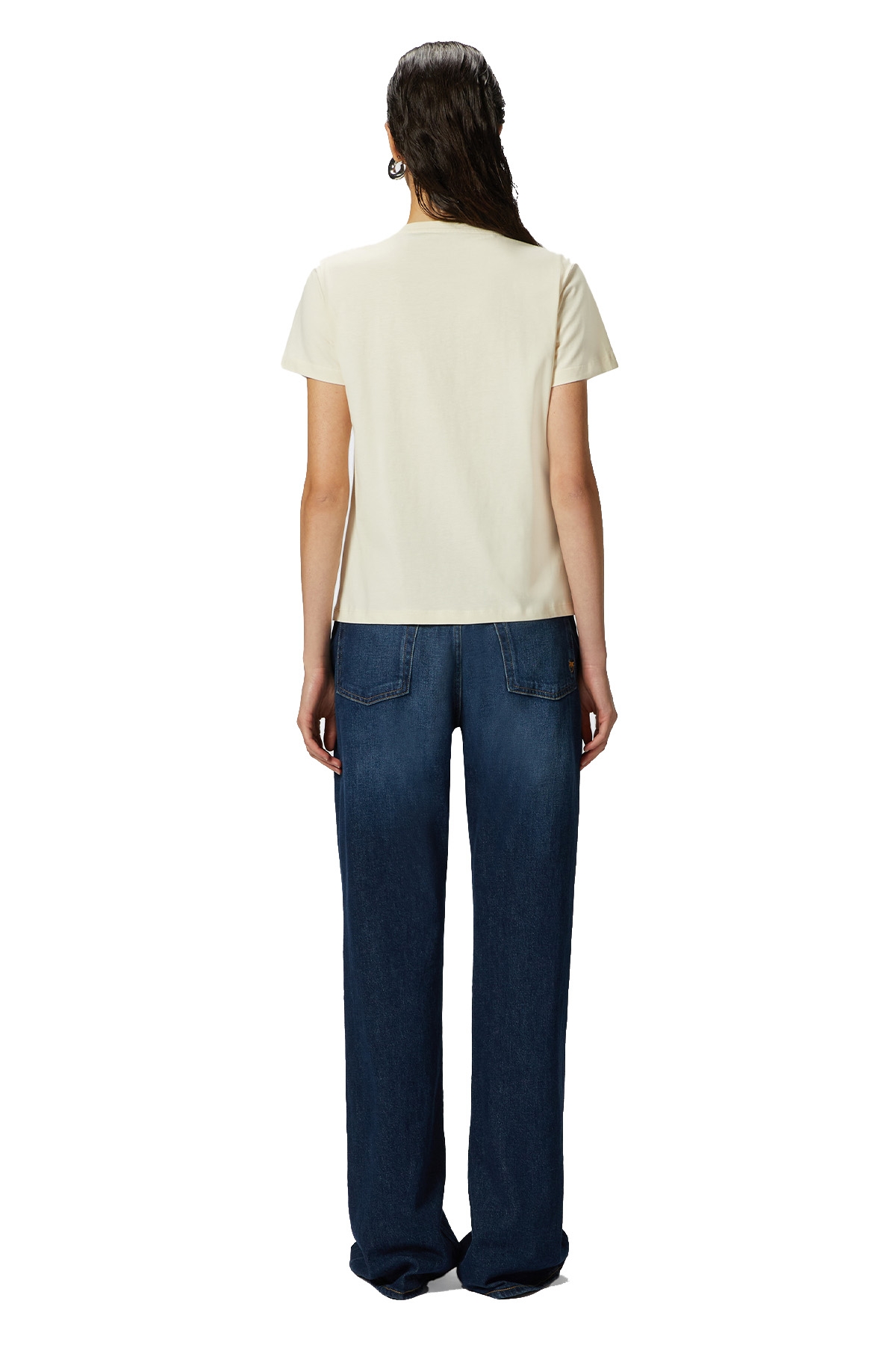 ESPRIT 043cc1k322 T-shirt Donna - Maglia Basic In Cotone Con Ricamo Colorato, Vestibilità Comoda E Morbida - 2