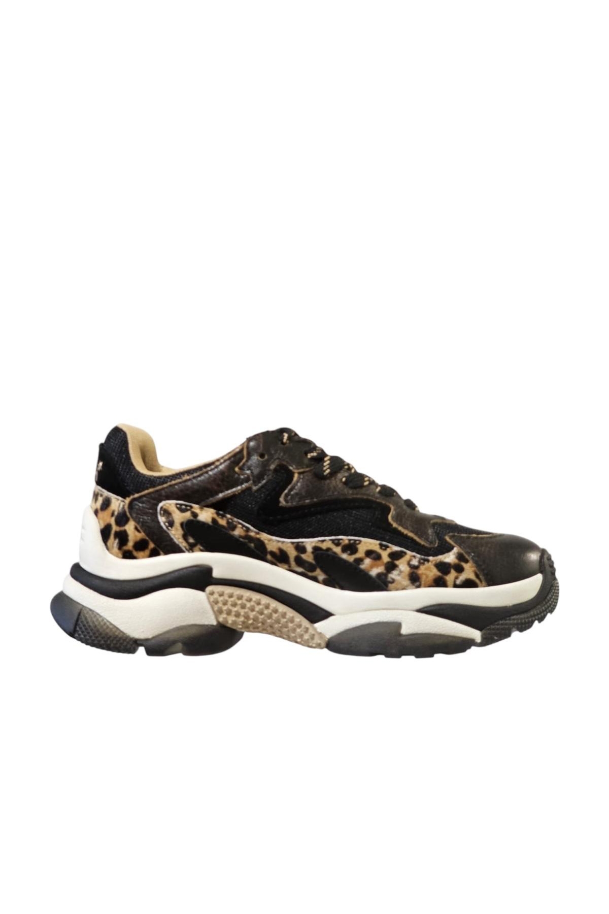 スニーカー ASH Women Sneakers ADDICT04BLK LEOPARD Black Ash Sneakers Addict Black Leopard Non-Slip Rubber Sole Women