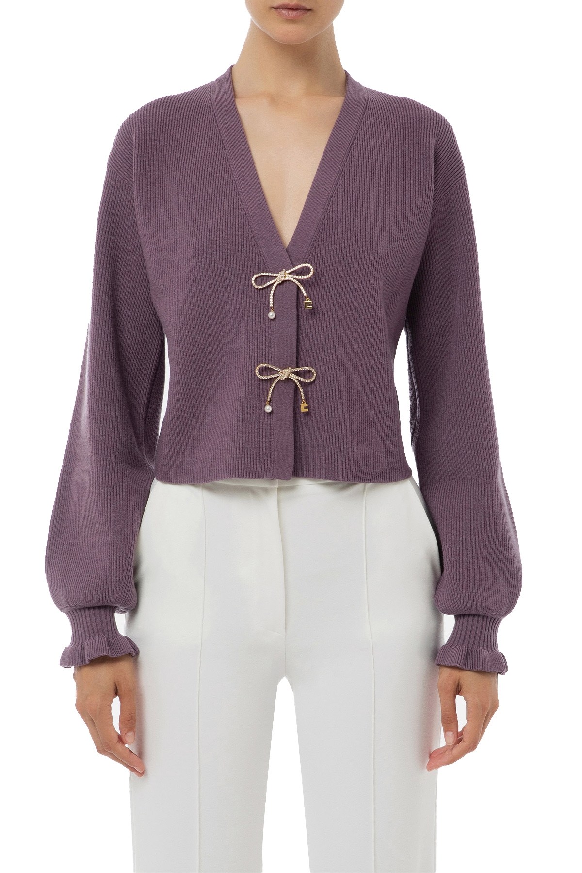 Outlet donna: saldi Cardigan in Maglia ELISABETTA FRANCHI