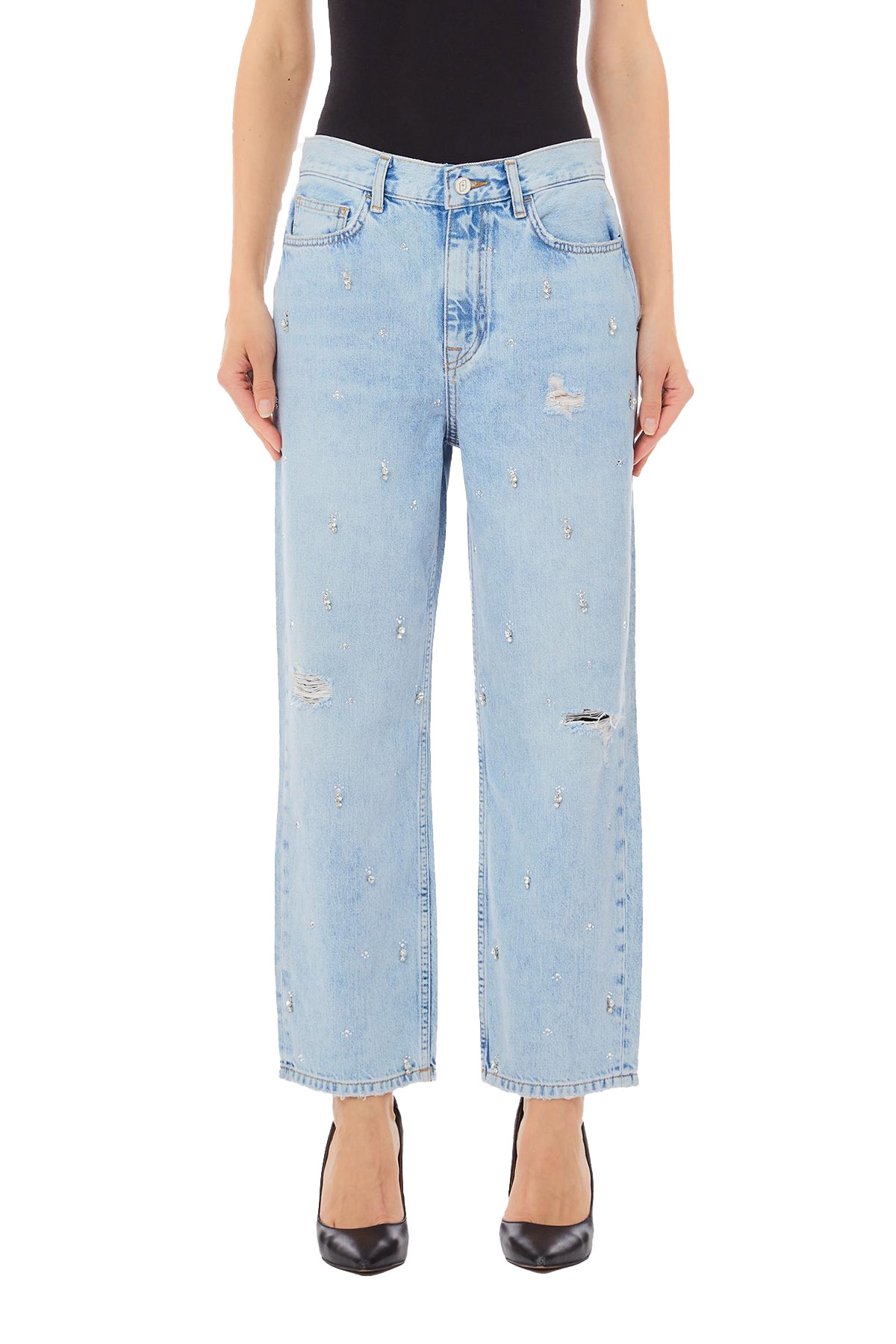 LIU JO: PANT ZEBRA STRAIGHT DONNA