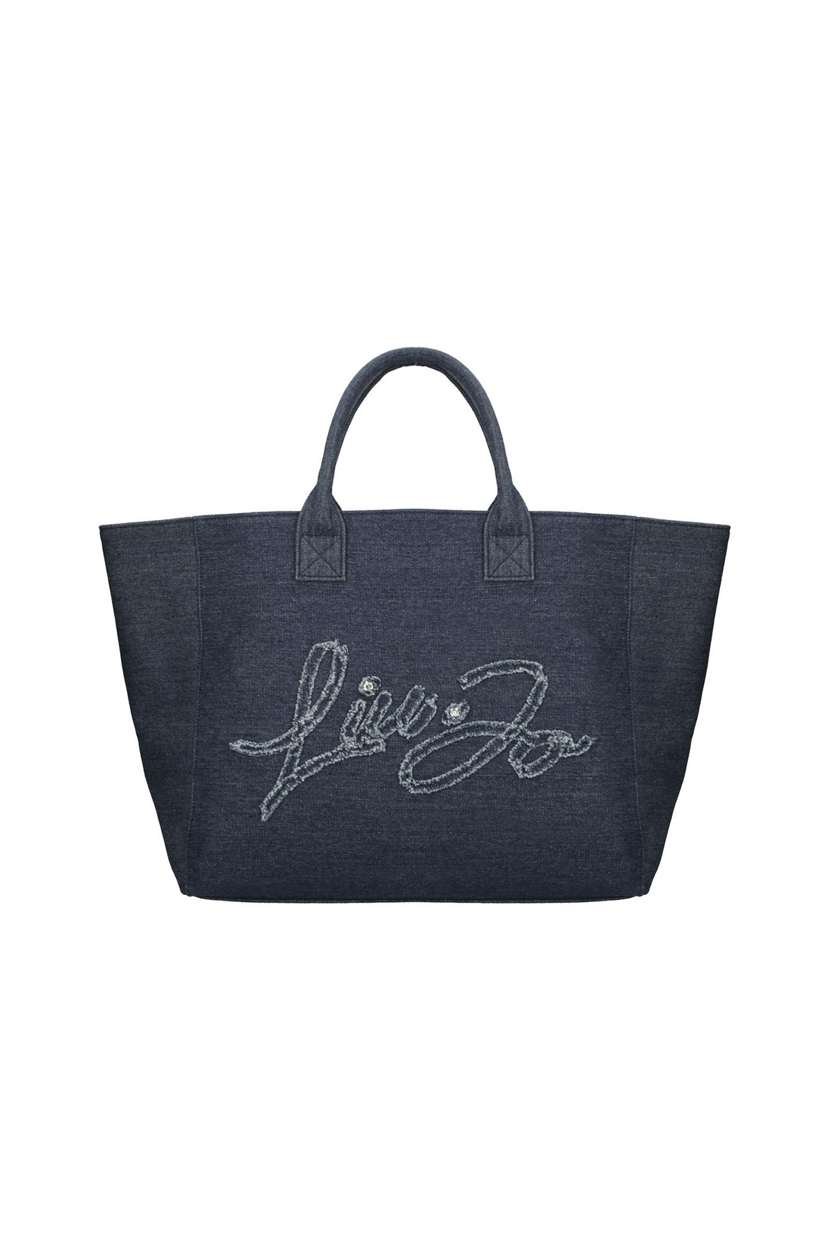 LIU JO: Tote Bag in Denim DONNA