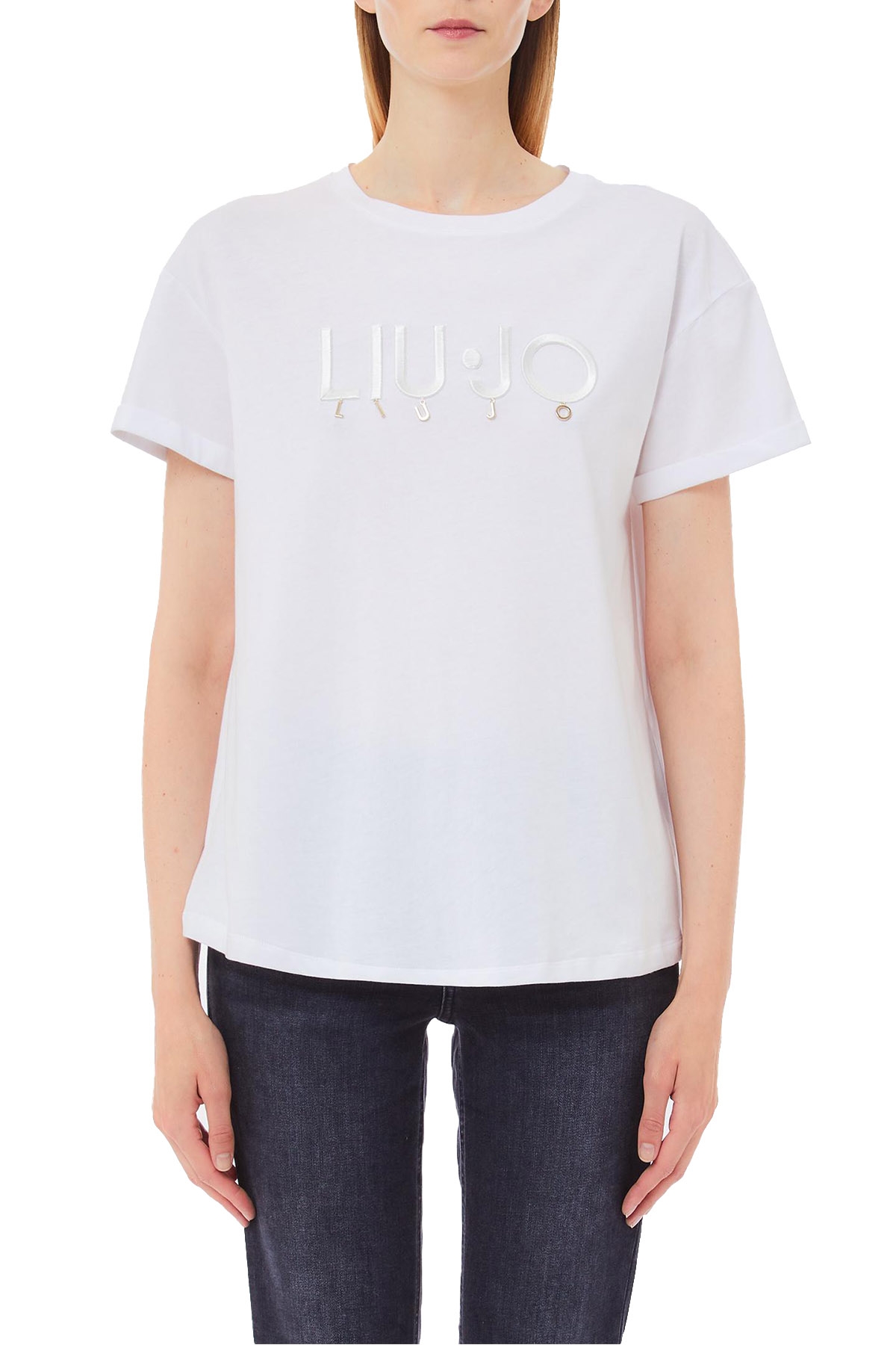 Abbigliamento Maglietta Bianca Liu Jo LIU JO: T-SHIRT DONNA