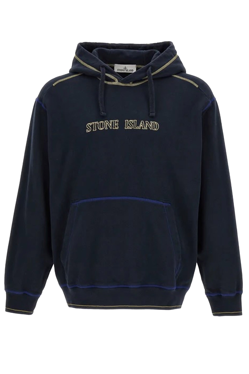 【関税&送料込】Stone  Felpa In Cotone Con Logo STONE ISLAND FELPA IN COTONE CON CAPPUCCIO E TASCA Bambino