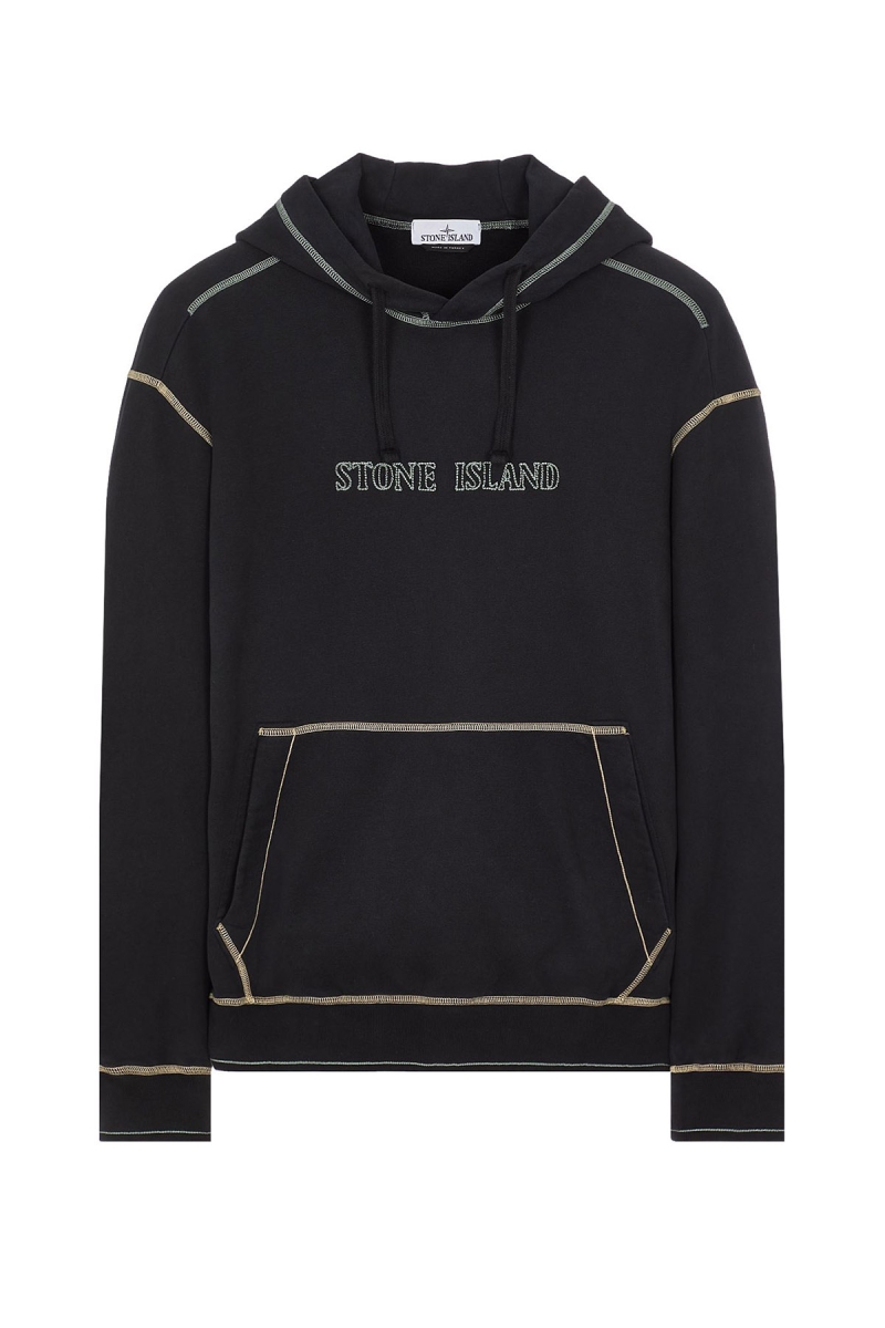 【送料込み】Stone ★ FELPA ★ Outlet uomo: saldi Felpa in Cotone Garzato STONE ISLAND