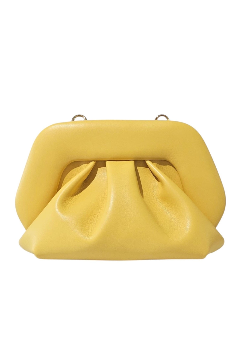 Borsa Gea Borse Giallo Ocra THEMOIRE: Borsa GEA VEGAN FABRIC DONNA